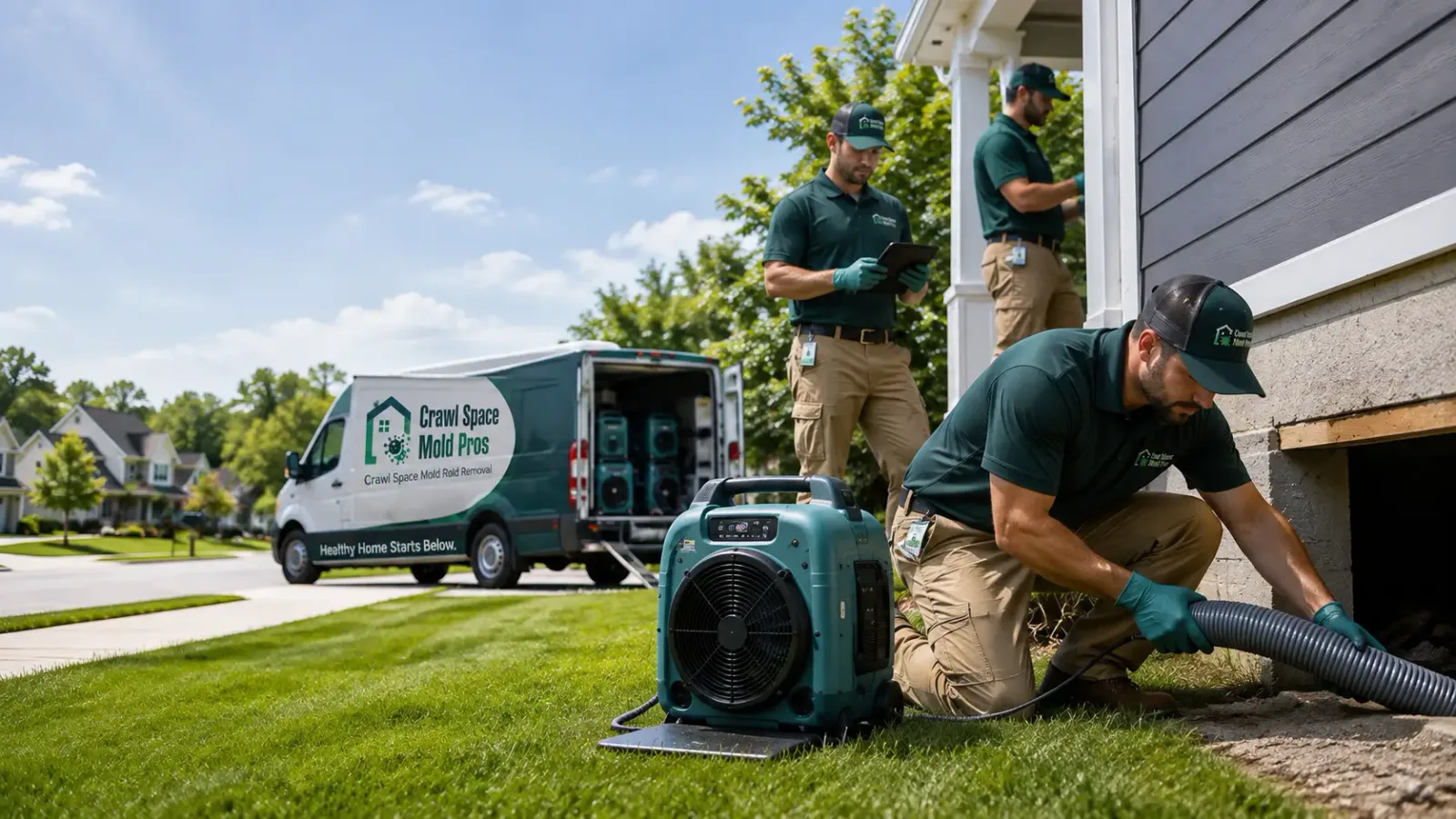 Crawl Space Mold Removal in Newtonsville, OH